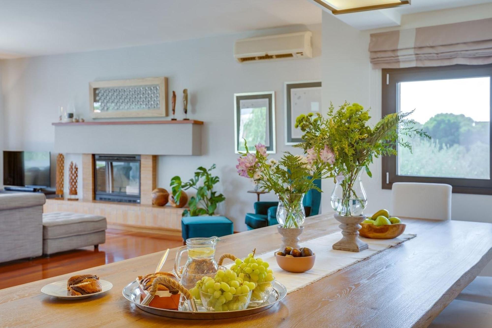Villa Ampelaki - Premium Villa With Heated Pool Kounoupidhianá Екстериор снимка