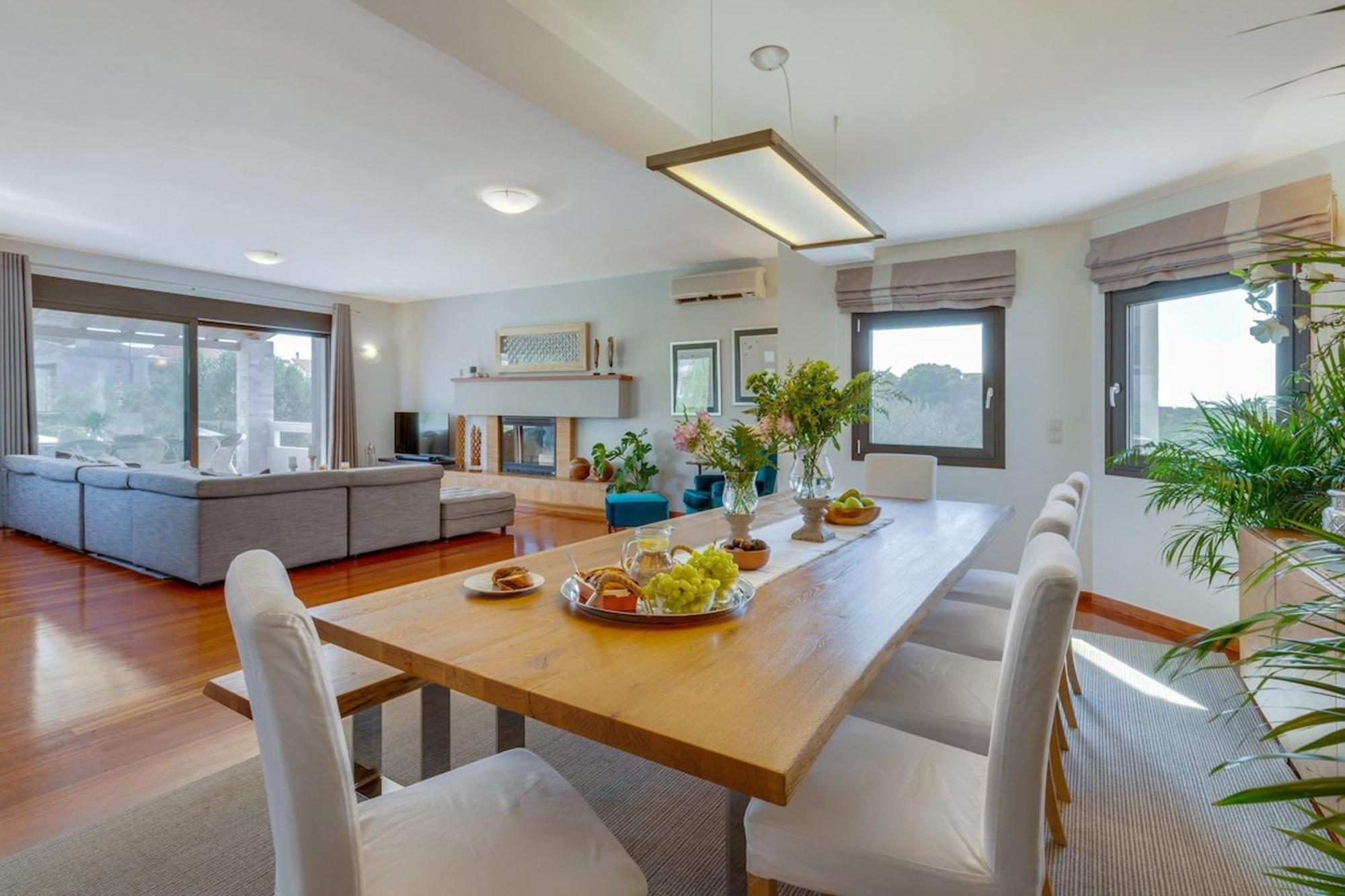 Villa Ampelaki - Premium Villa With Heated Pool Kounoupidhianá Екстериор снимка
