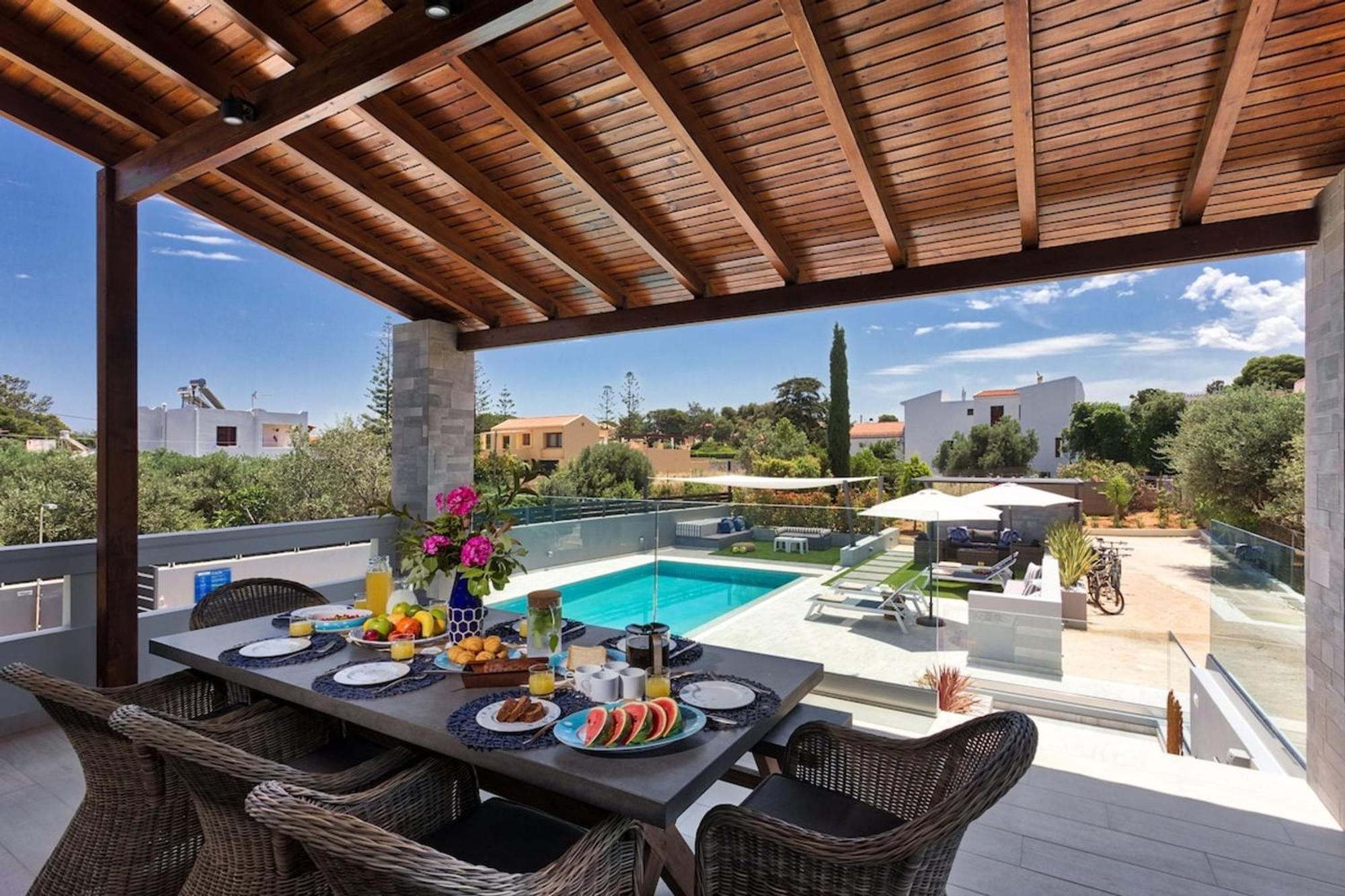 Villa Ampelaki - Premium Villa With Heated Pool Kounoupidhianá Екстериор снимка