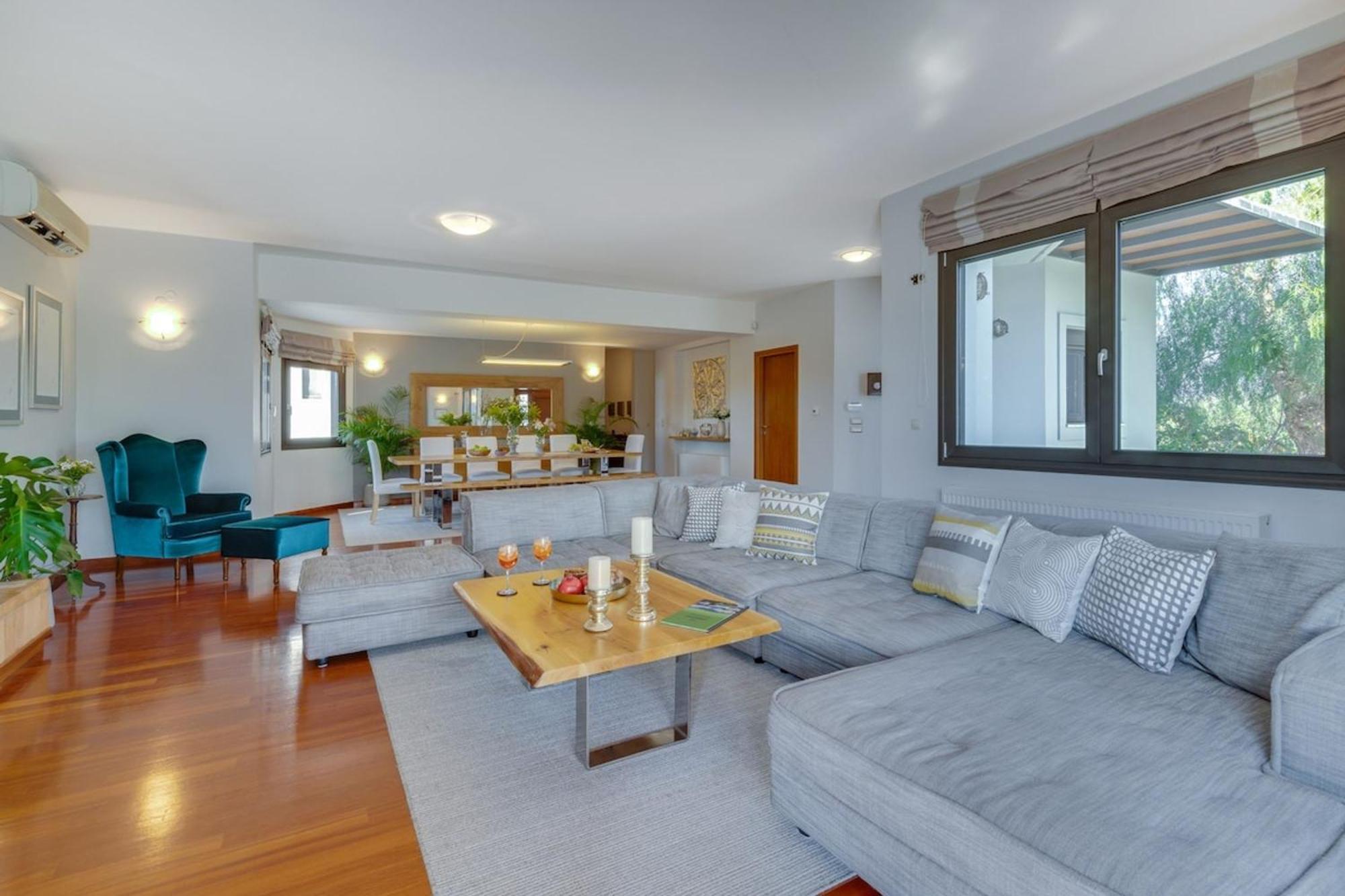 Villa Ampelaki - Premium Villa With Heated Pool Kounoupidhianá Екстериор снимка